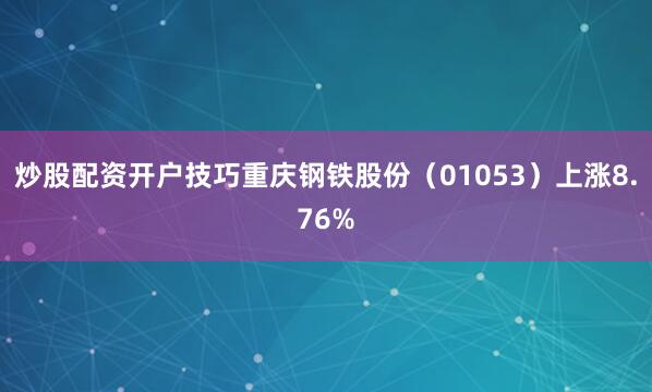 炒股配资开户技巧重庆钢铁股份（01053）上涨8.76%