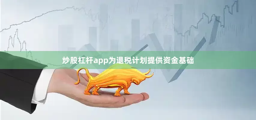 炒股杠杆app为退税计划提供资金基础